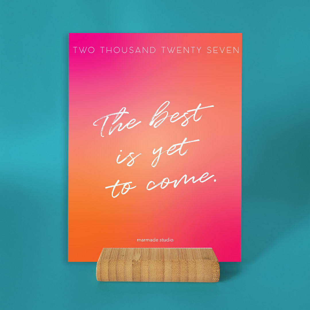 Calendar 2027 - The best is yet to come