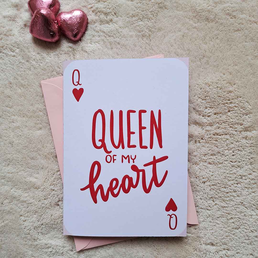 Cute Valentine's Card - King/ Queen of my heart