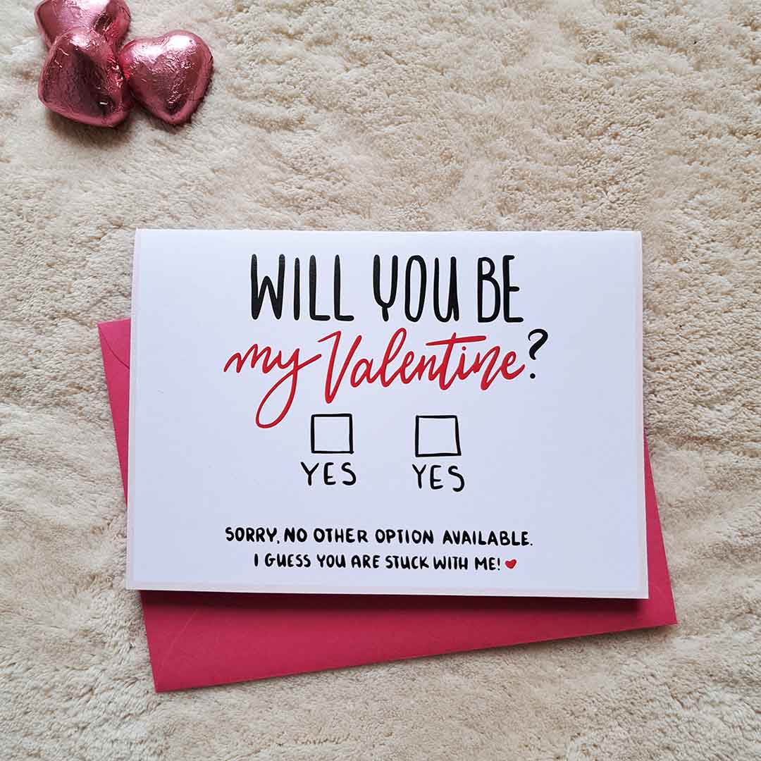 Cute Valentine's Card - Will you be my valentine?