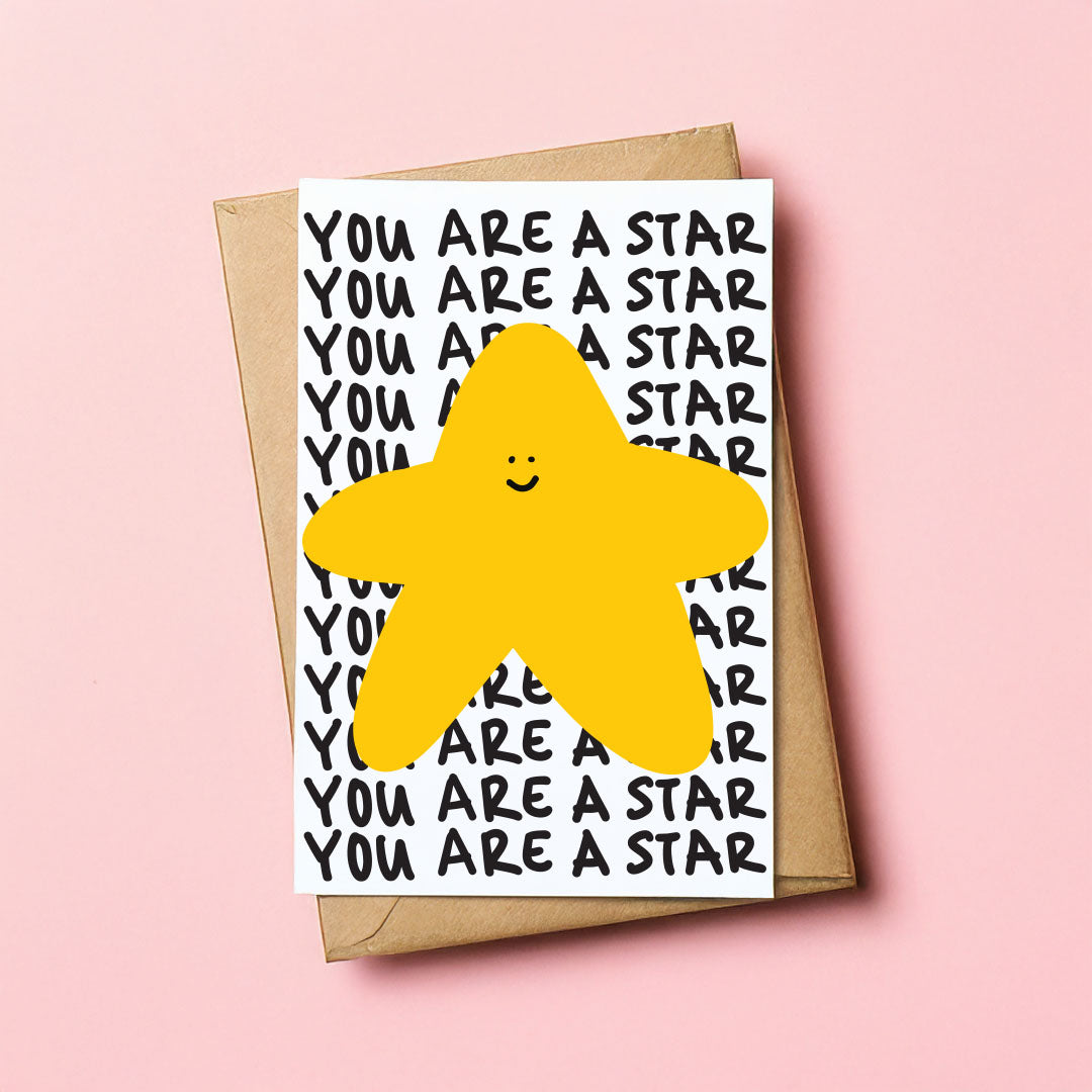 You are a star - Congratulation card