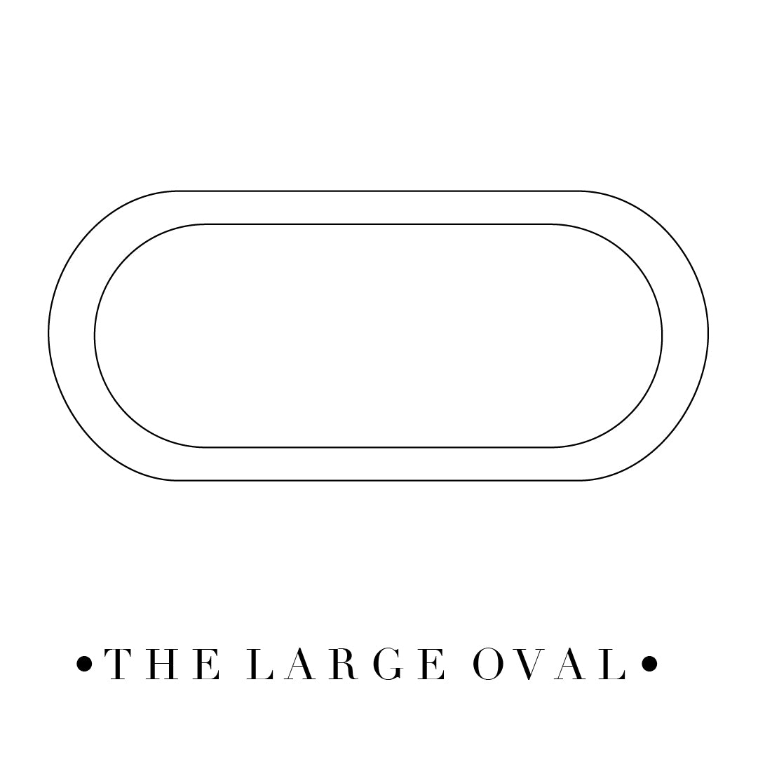 Large oval ceramic plate