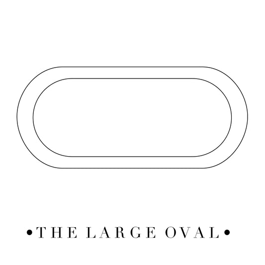 Large oval ceramic plate