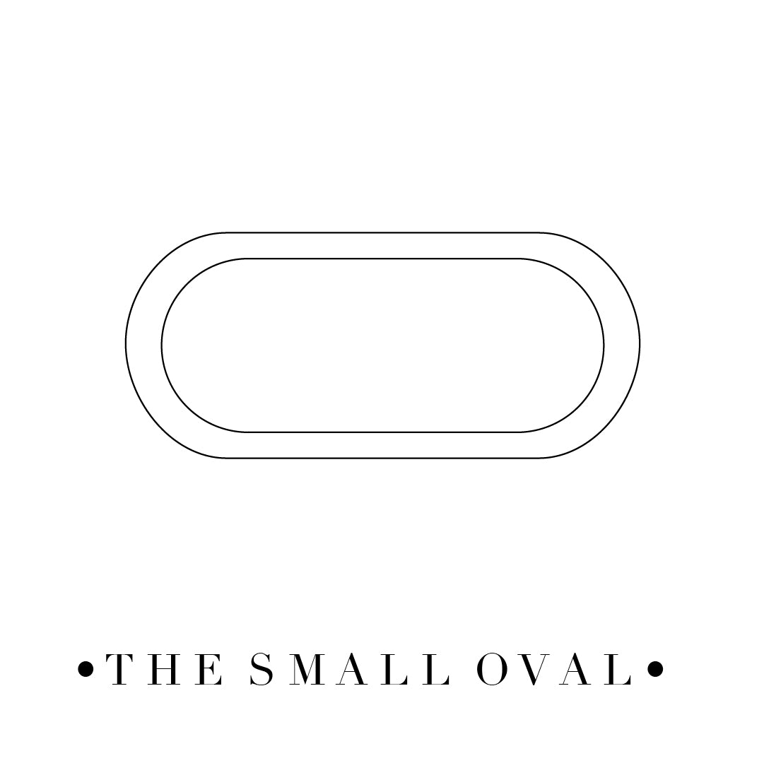 Small oval ceramic plate