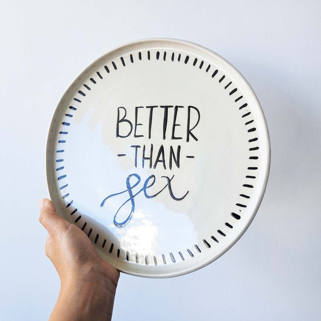 Better than sex plate