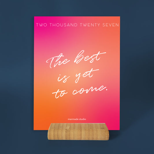 Calendar 2027 - The best is yet to come