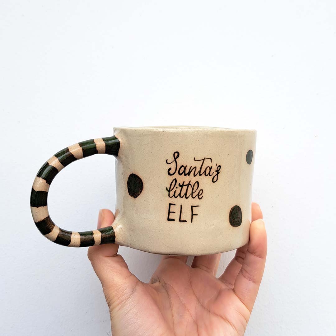Santa's little elf Ceramic mug