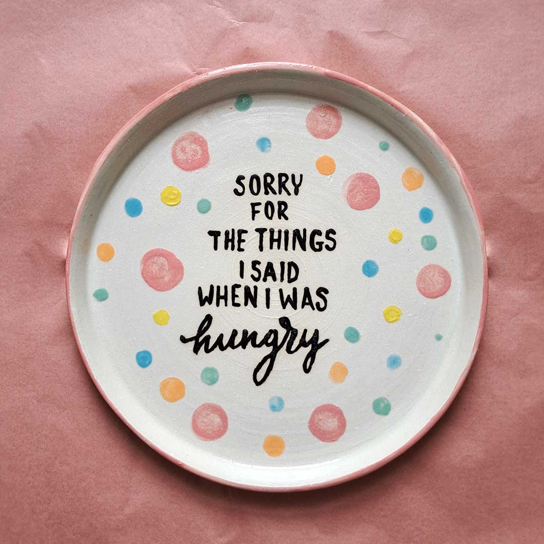 Small ceramic plate