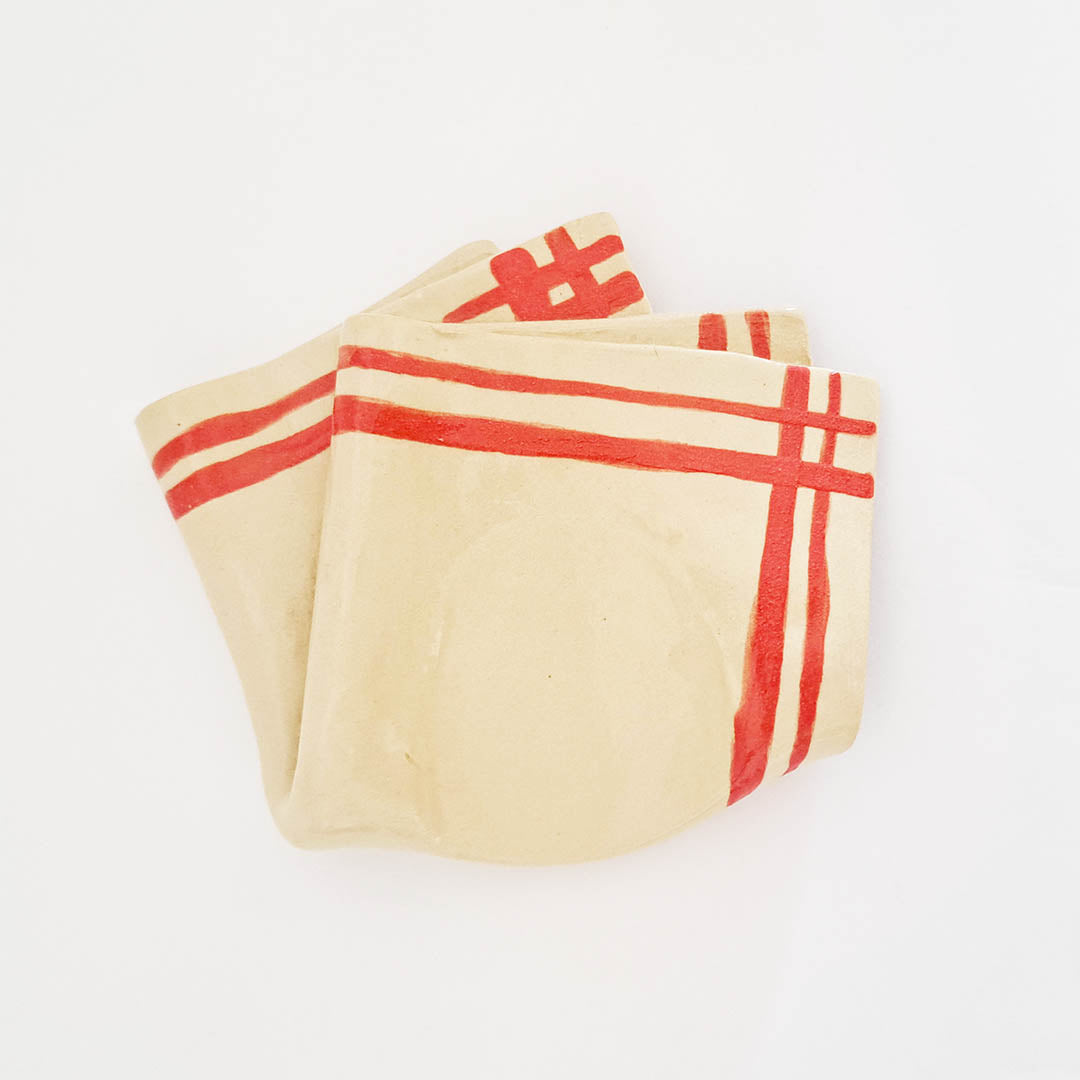 Ceramic "towel" Spoon Rest