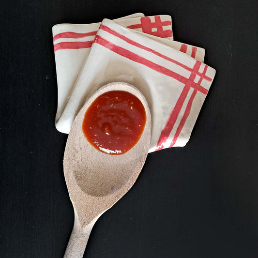 Ceramic "towel" Spoon Rest